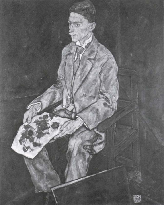 Egon Schiele Portrait of Dr.Franz Martin Haberditzl Germany oil painting art